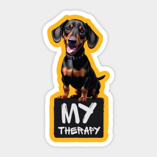 Just My Emotional Support Dachshund Sticker